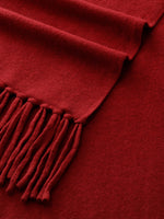 100% Wool Fringe Women Scarf GOELIA
