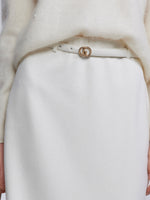 [Preview] Stretch Column Women TR Knit Skirt With Belt GOELIA