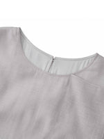Tencel Acetate Linen Blend Tank Top And Skirt Two-Piece Set GOELIA