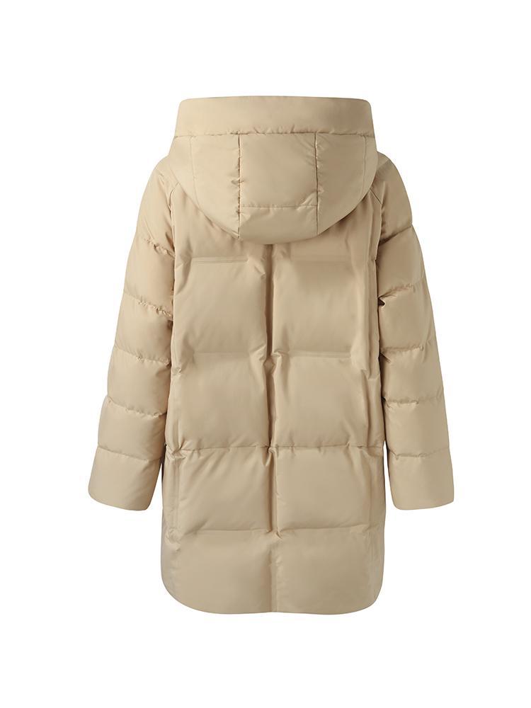 Cocoon Shape Oversized Mid-Length Goose Down Garment GOELIA