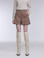 [Preview] Washable Cashmere Wool Blend Women Shorts GOELIA