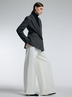 100% Merino Wool Women H-Line Blazer GOELIA