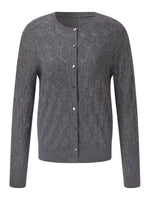 100% Cashmere Jacquard Women Cardigan GOELIA