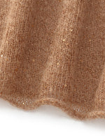 Sequins Knit Top And Strap Cascading Ruffle Dress Belted Two-Piece Set GOELIA