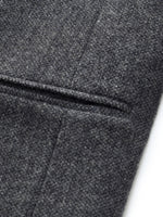 100% Washable Wool Notched Collar Women Blazer GOELIA