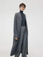 Machine Washable Wool Women Long Cardigan GOELIA