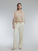 [Preview] 100% Cashmere Seamless Women Hooded Zip-Up Cardigan GOELIA