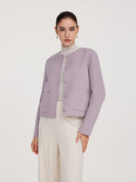 100% Wool Double-Faced Women Cropped Jacket GOELIA