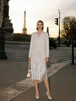 Worsted Wool One Button Women Blazer GOELIA