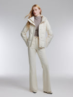 [Preview] Gathered Waist Belted Hooded Goose Down Jacket GOELIA