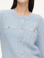 Round Neck Single-Breasted Women Cardigan GOELIA