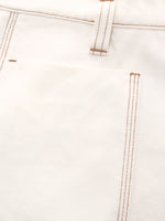 100% Cotton Denim Women Slim Fit Shorts With Belt GOELIA