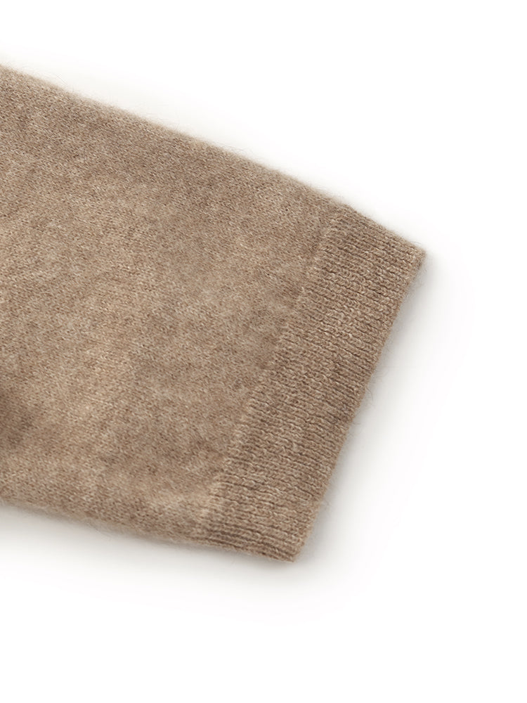 Brushed Cardigan - Camel
