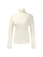 100% Wool Turtleneck Women Knit Top GOELIA