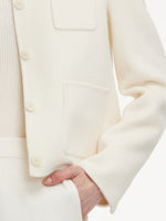 Cashmere Wool Blend Double-Faced Women Crop Jacket GOELIA