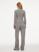 [Preview] Double-Brushed Stretch Zip Jacket And Pants Two-Piece Set GOELIA