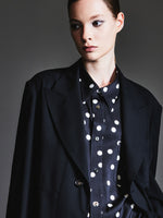 Machine Washable Wool Blend Loose Fit X-Line Unisex Blazer GOELIA