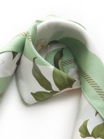 100% Mulberry Silk Rose Print Women Scarf GOELIA