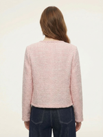 Round Neck Single-Breasted Women Textured Cardigan GOELIA