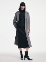 [Preview] Rhinestone Vest & Knit Top & Skirt Three-Piece Set With Belt GOELIA