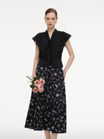 [Preview] Ribbon Print A-Line Women Skirt GOELIA