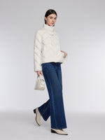 [Preview] Mandarin Collar Women Cropped Goose Down Jacket GOELIA