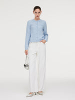 Frayed Edge Women Knit Cardigan GOELIA