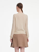 [Preview] Cashmere Shimmer Pearl Buttons Women Cardigan GOELIA