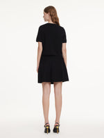 Tencel Blend Cardigan And Skirt Two-Piece Set With Detachable Bowknot GOELIA