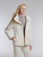 [Preview] Gathered Waist Belted Hooded Goose Down Jacket GOELIA