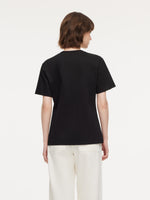 100% Cotton Women T-Shirt With 18MM Gambiered Canton Gauze Pocket GOELIA