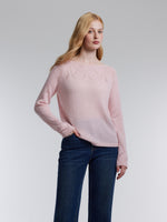 Alpaca Wool Blend Boat Neck Women Sweater GOELIA