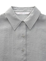 [Preview] Triacetate Blend Women Oversized Shirt GOELIA