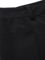 Stretchy High-Waisted Slit Women Pants GOELIA