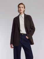 [Preview] 100% Wool Double-Faced Women Blazer GOELIA