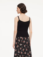 Triacetate Lyocell Blend Lace Trim Women Camisole GOELIA
