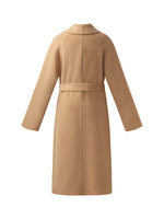 100% Camel Hair Women Wrap Overcoat GOELIA