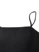 Back Twisted Spaghetti Strap Dress With Detachable Bra Pads GOELIA