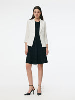 Triacetate Blend Gathered Waist Women Blazer GOELIA