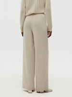 Machine Washable Wool Wide Leg Women Pants GOELIA