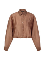 Tencel Blend Mock Layered Women Shirt GOELIA