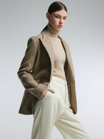 100% Merino Wool Women H-Line Blazer GOELIA