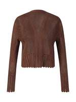 Tencel Mulberry Silk Blend Women Openwork Cardigan GOELIA