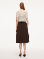 Tie Front Openwork Cardigan And Knit Strap Dress Two-Piece Set GOELIA