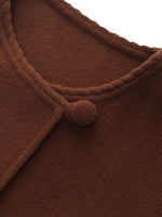Cashmere Wool Blend Double-Faced Women Cropped Jacket GOELIA
