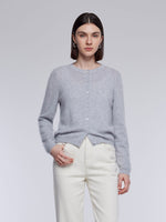 [Preview] 100% Brushed Cashmere Women Cardigan GOELIA