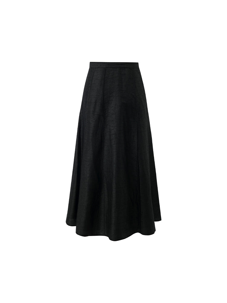 18 Momme Xiang Yun Silk Women Skirt GOELIA
