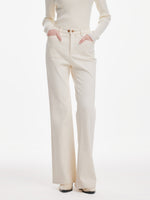 [Preview] Soft Brushed Denim Women Flared Jeans GOELIA