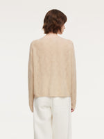 Cashmere Boat Neck Loose Fit Women Sweater GOELIA