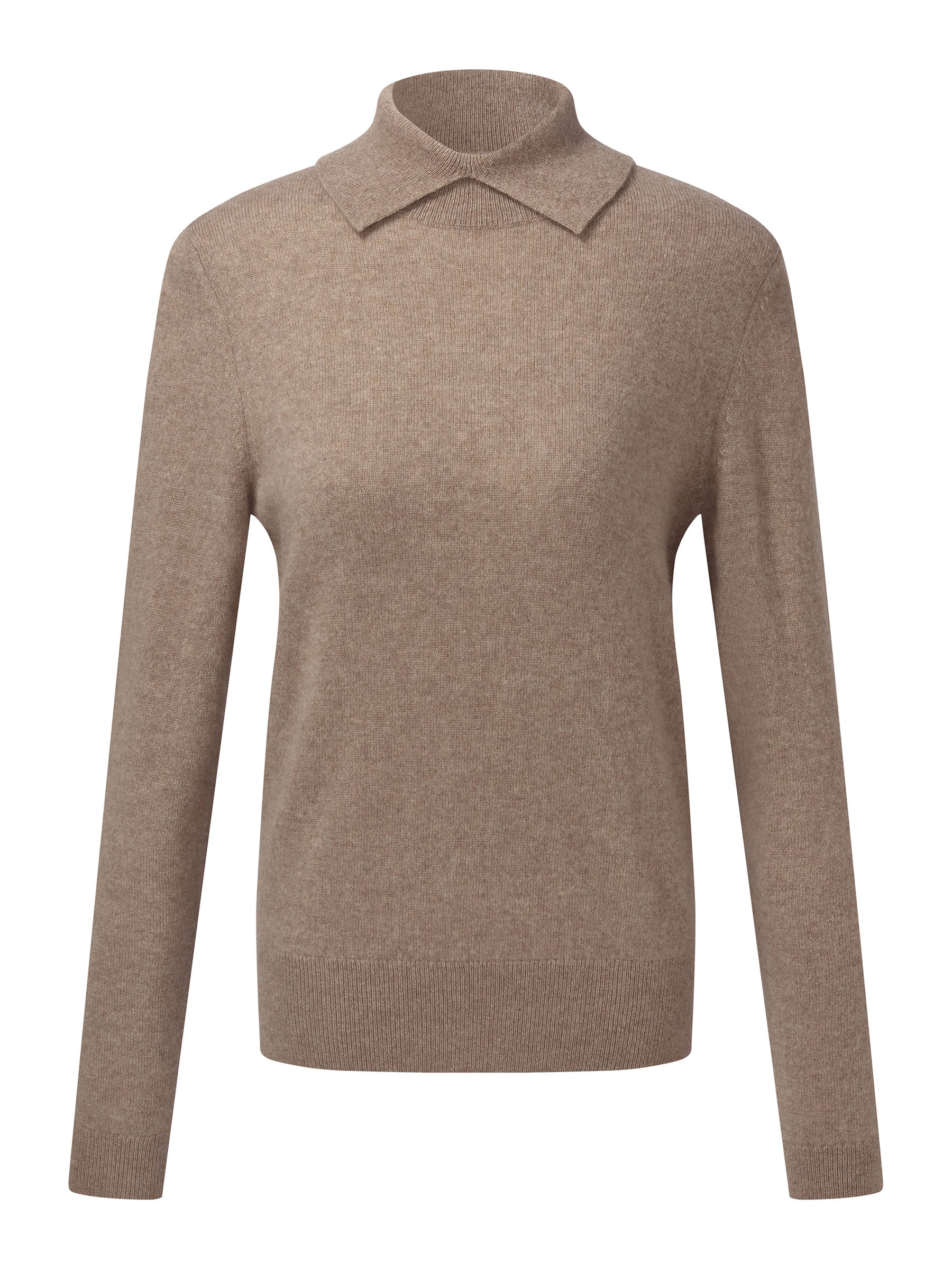 [Preview] 100% Cashmere Turtleneck Women Knit Top GOELIA